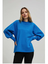 Moodo Bluza napuhanih rukava azurno plava Moodo