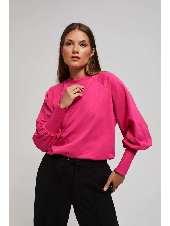 Moodo Bluza napuhanih rukava fuksija Moodo