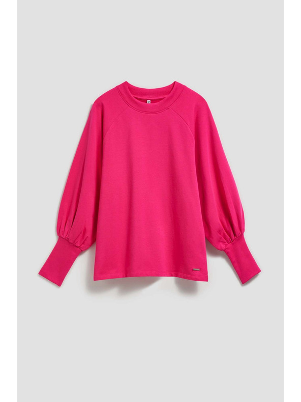 Moodo Bluza napuhanih rukava fuksija Moodo