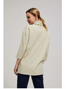 Moodo Dukserica širokog rolovanog ovratnika pijesak boje Moodo