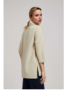 Moodo Dukserica širokog rolovanog ovratnika pijesak boje Moodo