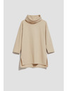 Moodo Dukserica širokog rolovanog ovratnika pijesak boje Moodo