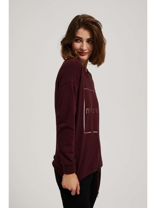 Moodo Jednostavna dukserica s printom Moodo