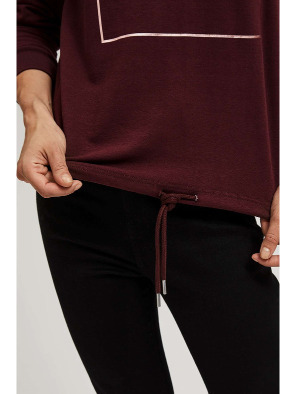 Moodo Jednostavna dukserica s printom Moodo