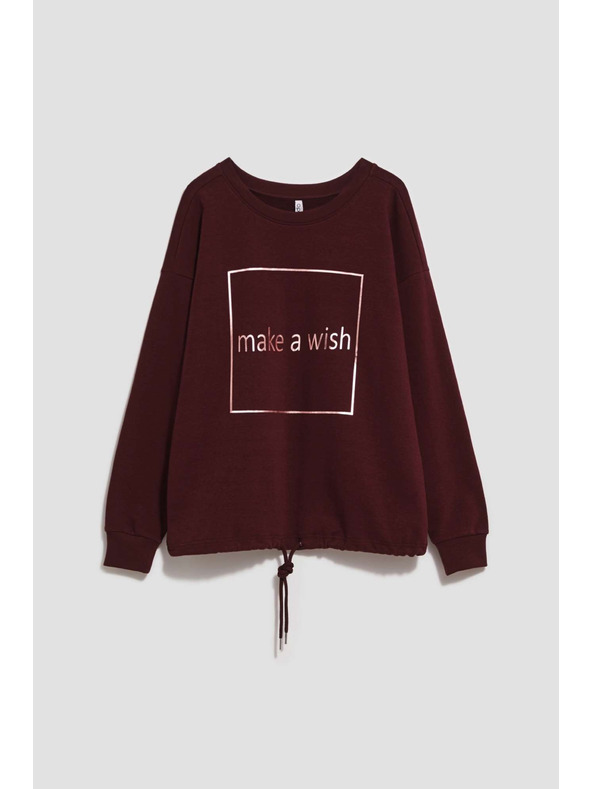 Moodo Jednostavna dukserica s printom Moodo