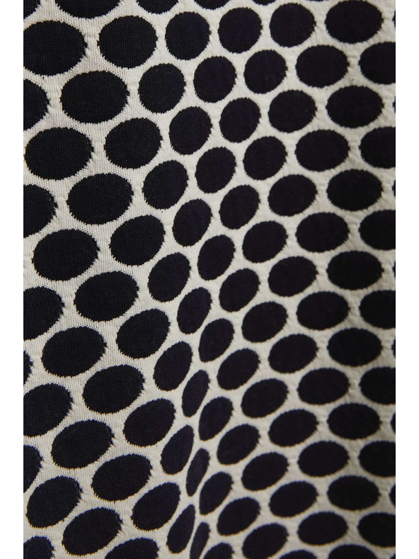 Moodo Bijela i tamno plava bluza s geometrijskim uzorkom Moodo