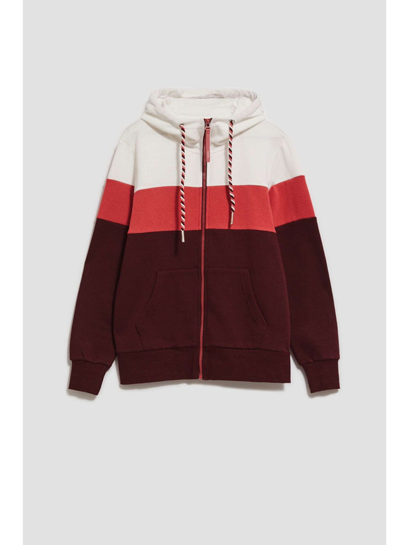 Moodo Dukserica s kapuljačom kesten boje Moodo