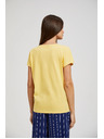 Moodo Žuta majica s gumbima na izrezu Moodo