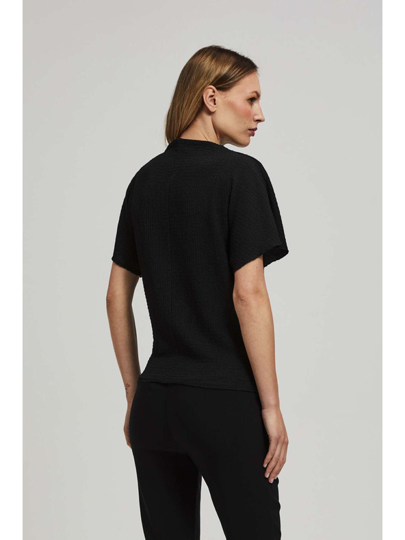 Moodo Elegantna crna bluza širokih rukava Moodo