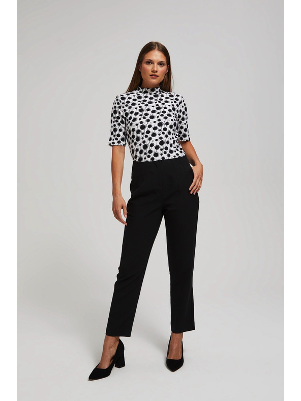 Moodo Uzorana bluza s polo ovratnikom biseraста Moodo