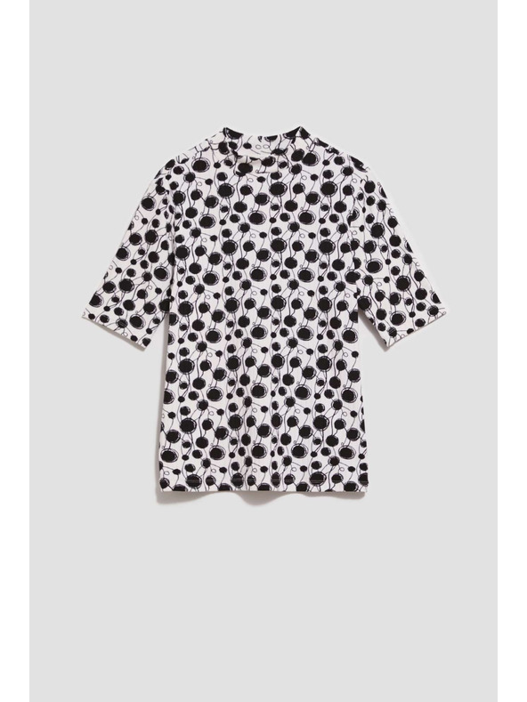 Moodo Uzorana bluza s polo ovratnikom biseraста Moodo