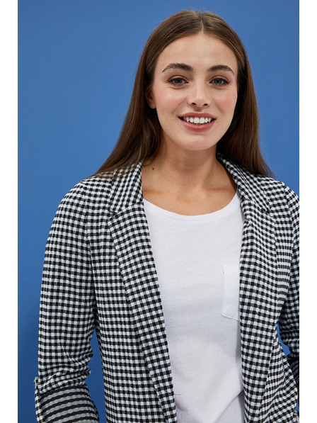 Moodo Crno-bijelo fino karasto sako Moodo