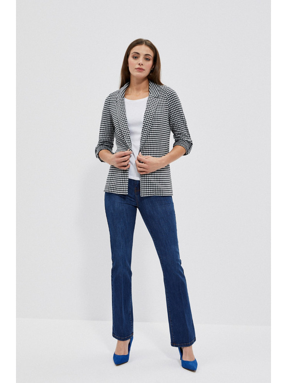 Moodo Crno-bijelo fino karasto sako Moodo