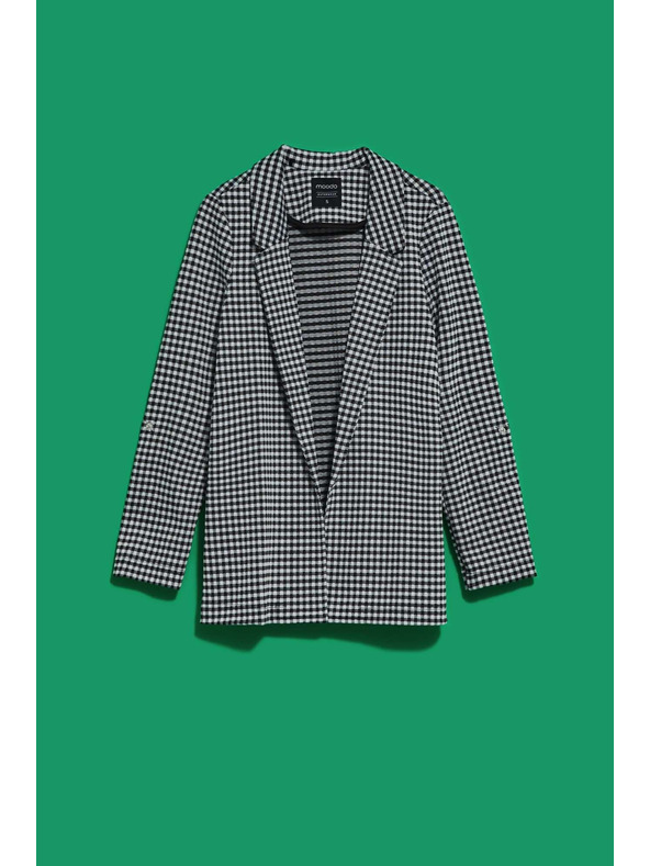 Moodo Crno-bijelo fino karasto sako Moodo