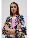 Moodo Jednostrani blejzer s biljnim printom Moodo