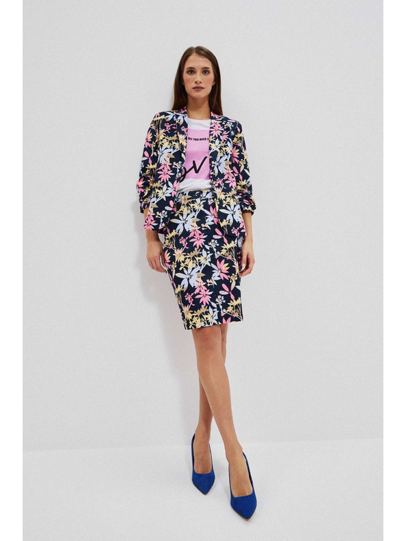 Moodo Jednostrani blejzer s biljnim printom Moodo