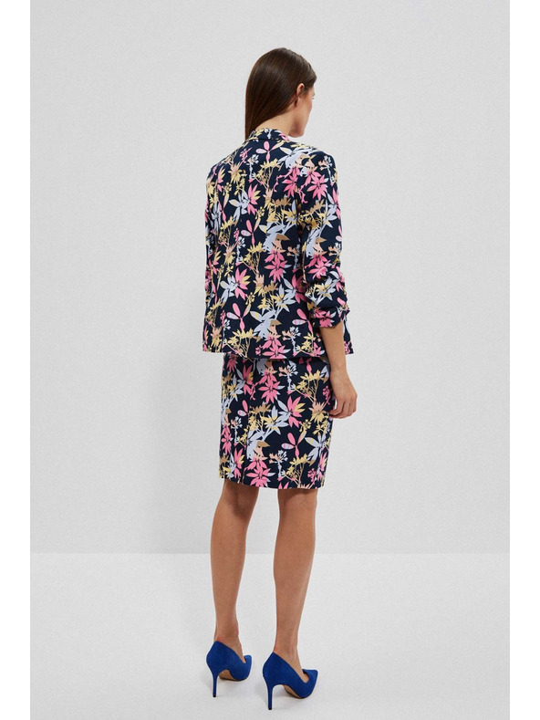 Moodo Jednostrani blejzer s biljnim printom Moodo