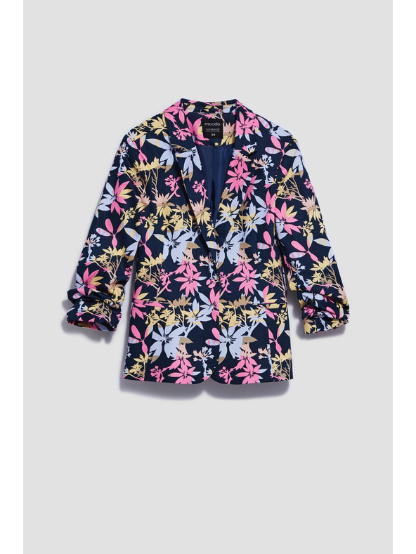 Moodo Jednostrani blejzer s biljnim printom Moodo