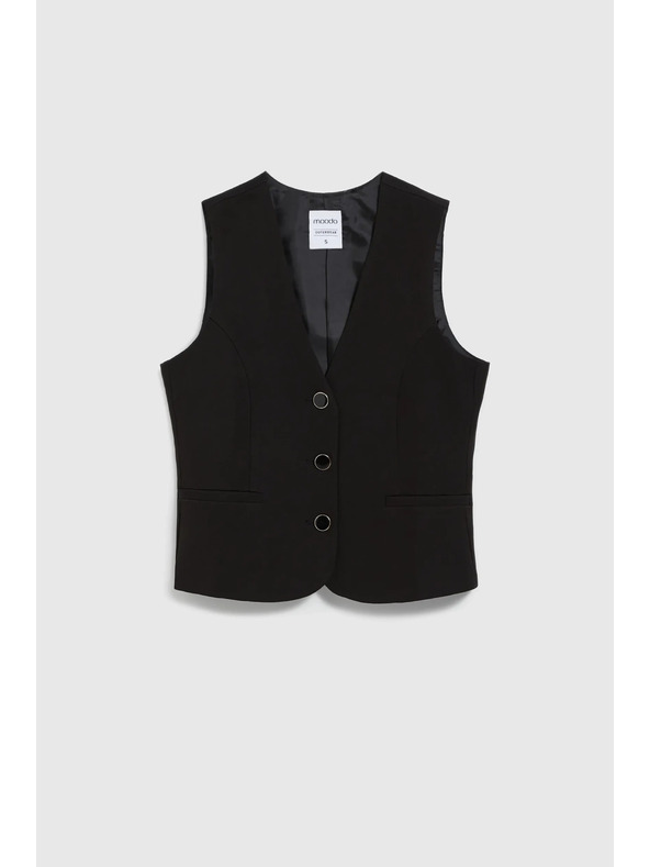 Moodo Crni svečani prsluk Moodo