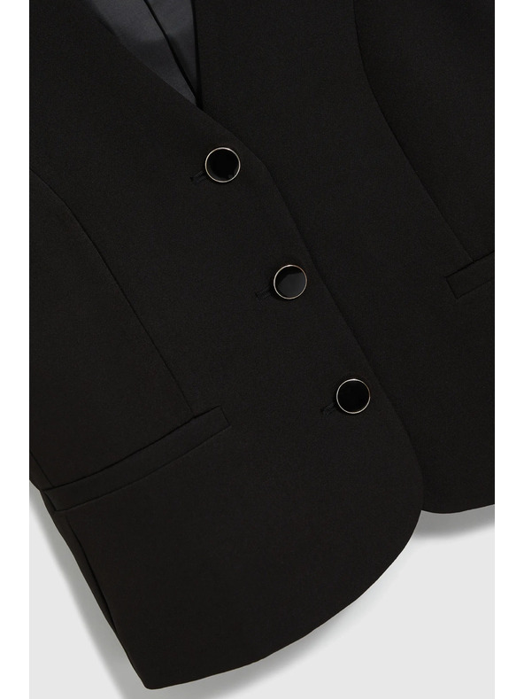 Moodo Crni svečani prsluk Moodo