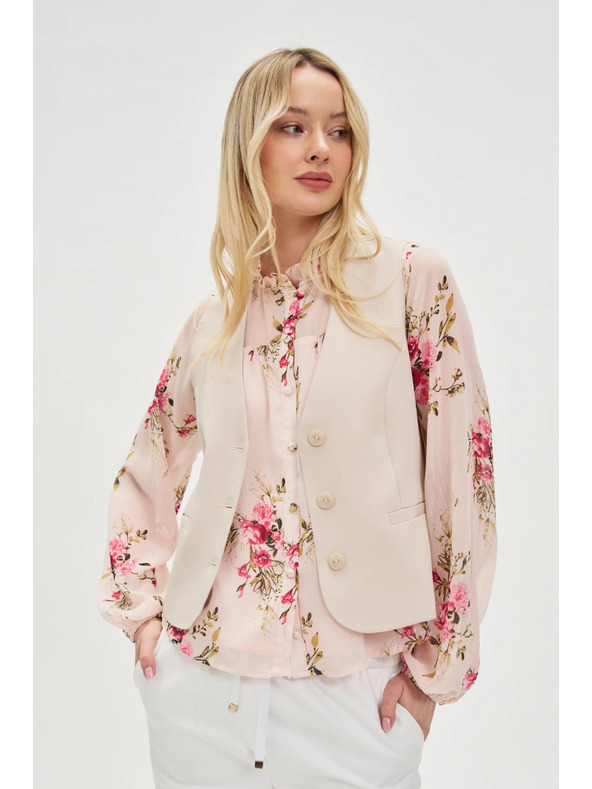 Moodo Elegantan bež prsluk Moodo