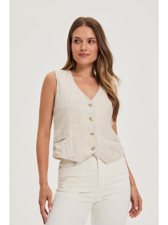 Moodo Prsluk bež boje Moodo