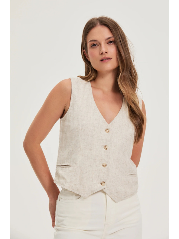 Moodo Prsluk bež boje Moodo