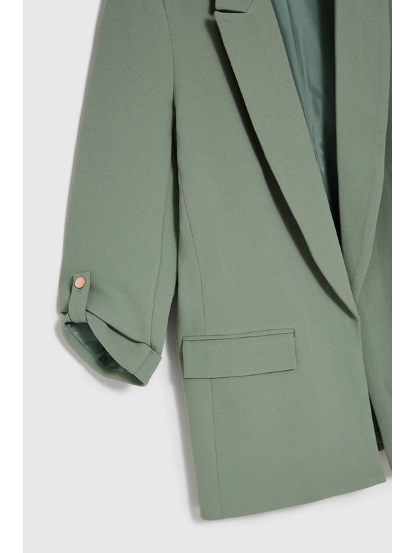 Moodo Sako sa zavrnutim rukavima maslinaste boje Moodo