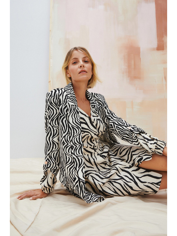 Moodo Uzorkovano sako bež boje Moodo