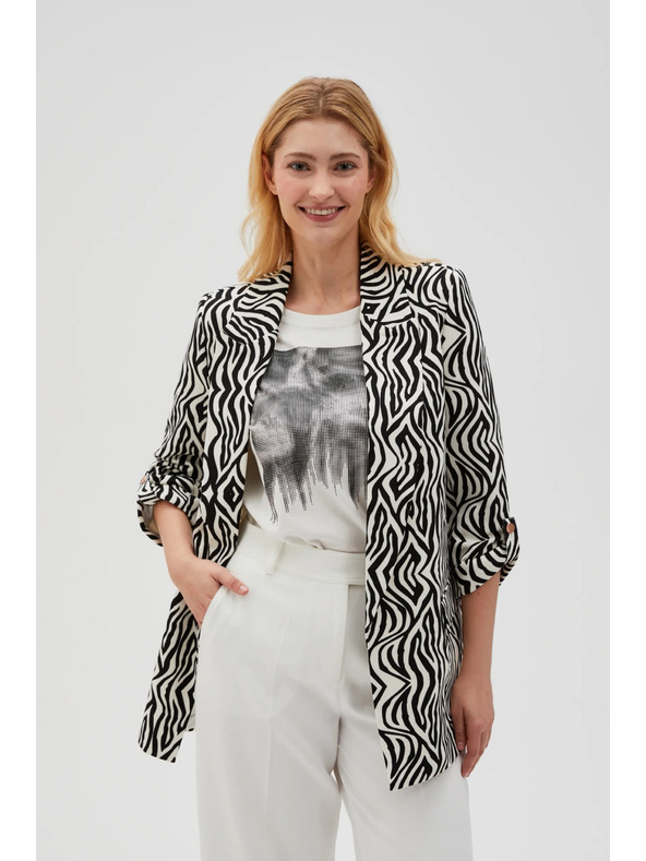 Moodo Uzorkovano sako bež boje Moodo