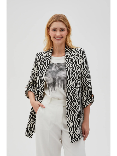 Moodo Uzorkovano sako bež boje Moodo