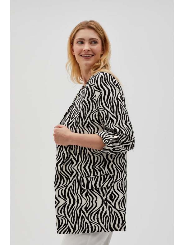 Moodo Uzorkovano sako bež boje Moodo