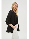 Moodo Sako sa naboranim 3/4 rukavima crne boje Moodo