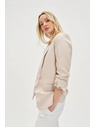 Moodo Bež sako sa naborima na 3/4 rukavima Moodo