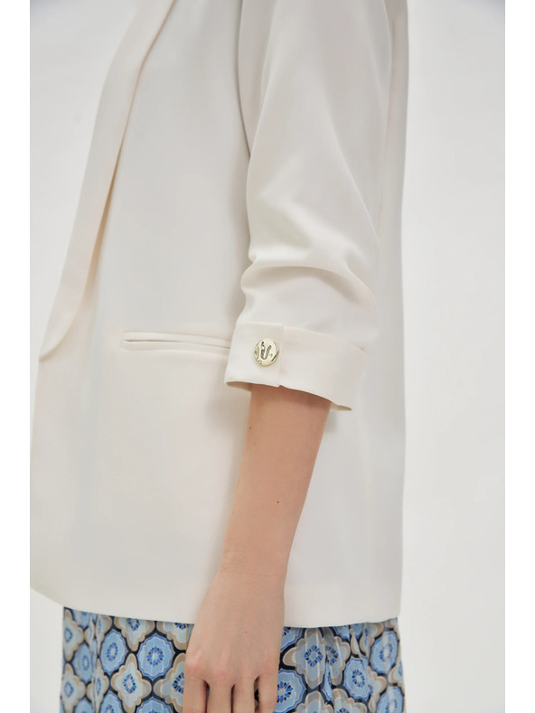 Moodo Sako s naboranim rukavom bijelo Moodo