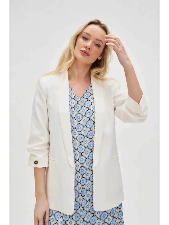 Moodo Sako s naboranim rukavom bijelo Moodo