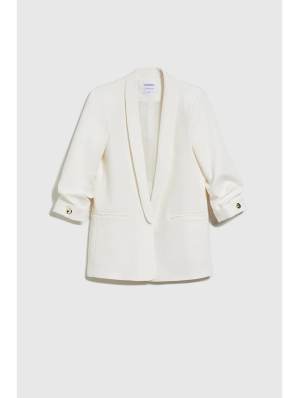 Moodo Sako s naboranim rukavom bijelo Moodo