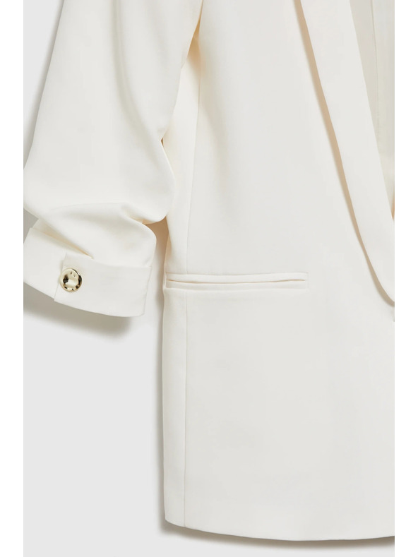 Moodo Sako s naboranim rukavom bijelo Moodo