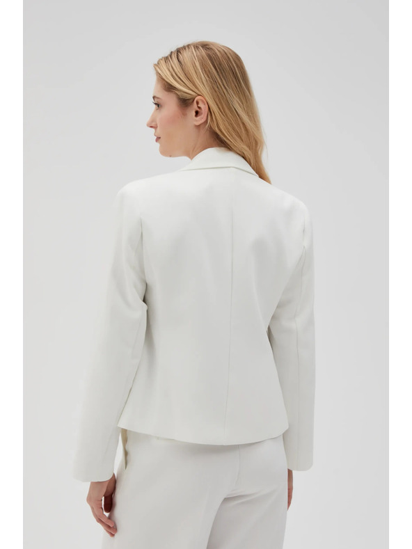 Moodo Kratko sako zapeto na gumbe bijelo Moodo