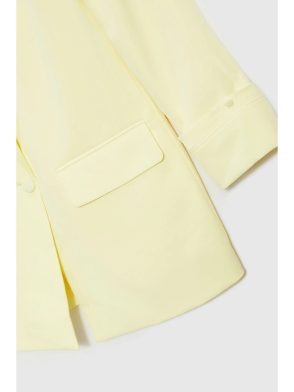 Moodo Sako s preklopljenim rukavima žuto Moodo
