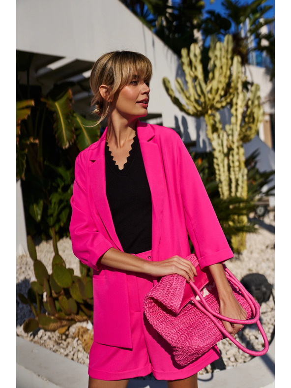 Moodo Sako s 3/4 rukavima ružičasto Moodo