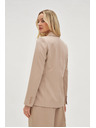 Moodo Dvostruko sako s prugama bež Moodo