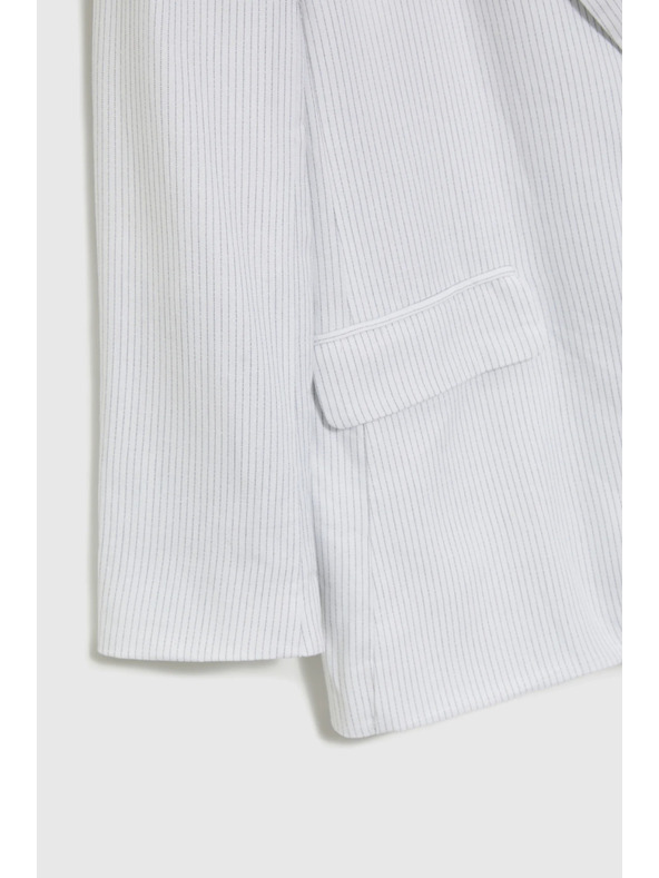 Moodo Viskozno sako s prugama bijelo Moodo