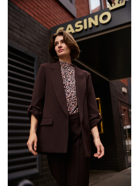 Moodo Sako s 3/4 rukavima smeđe Moodo