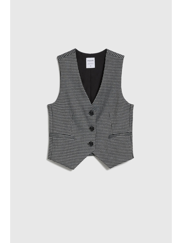 Moodo Elegantni prsluk sivi Moodo