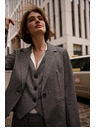 Moodo Jednostrani blejzer sivi Moodo