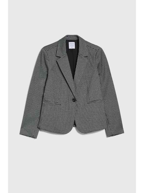 Moodo Jednostrani blejzer sivi Moodo