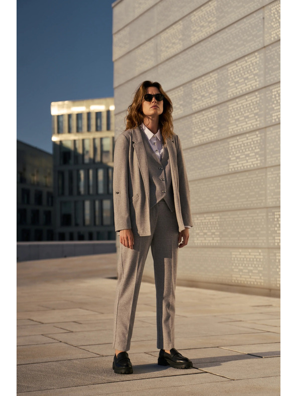 Moodo Sako s preklopljenim rukavima sivo Moodo