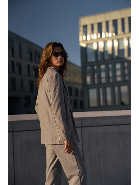 Moodo Sako s preklopljenim rukavima sivo Moodo