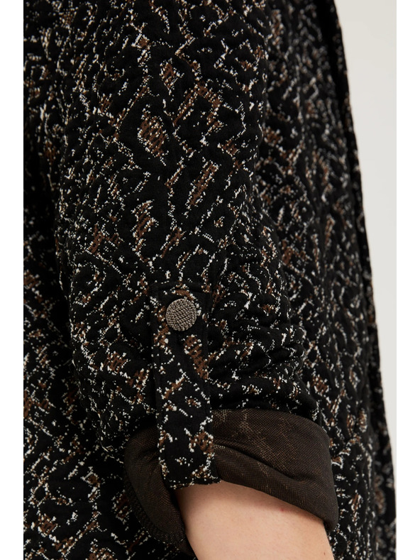 Moodo Sako sa životinjskim uzorkom crno Moodo